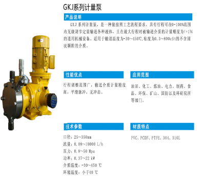 GKJ系列计量泵