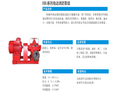 XBD系列电动消防泵